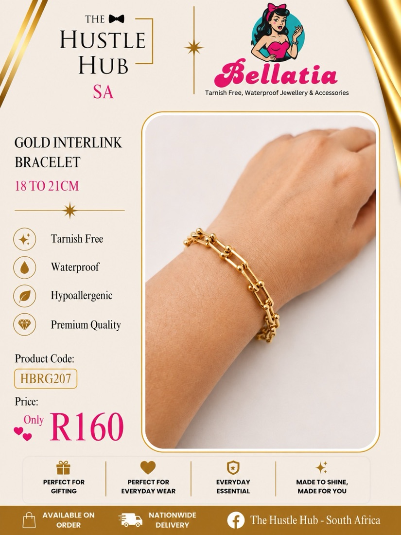 Gold Interlink Bracelet