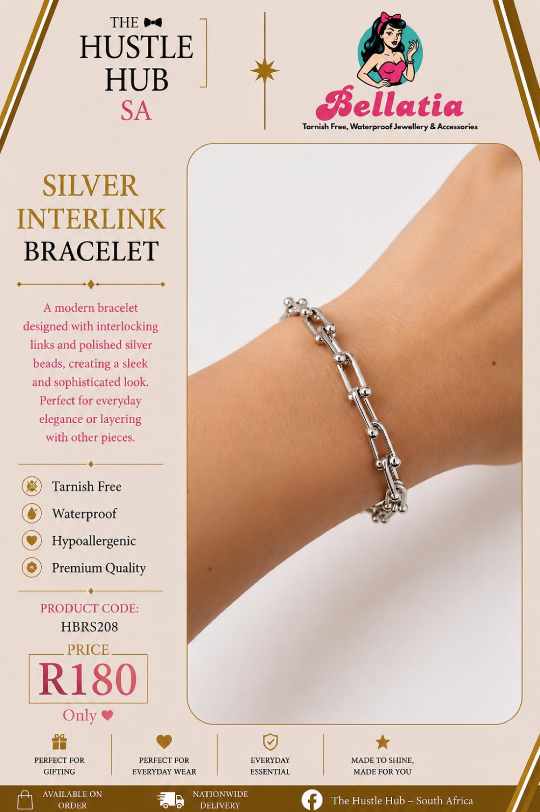 Silver Interlink Bracelet