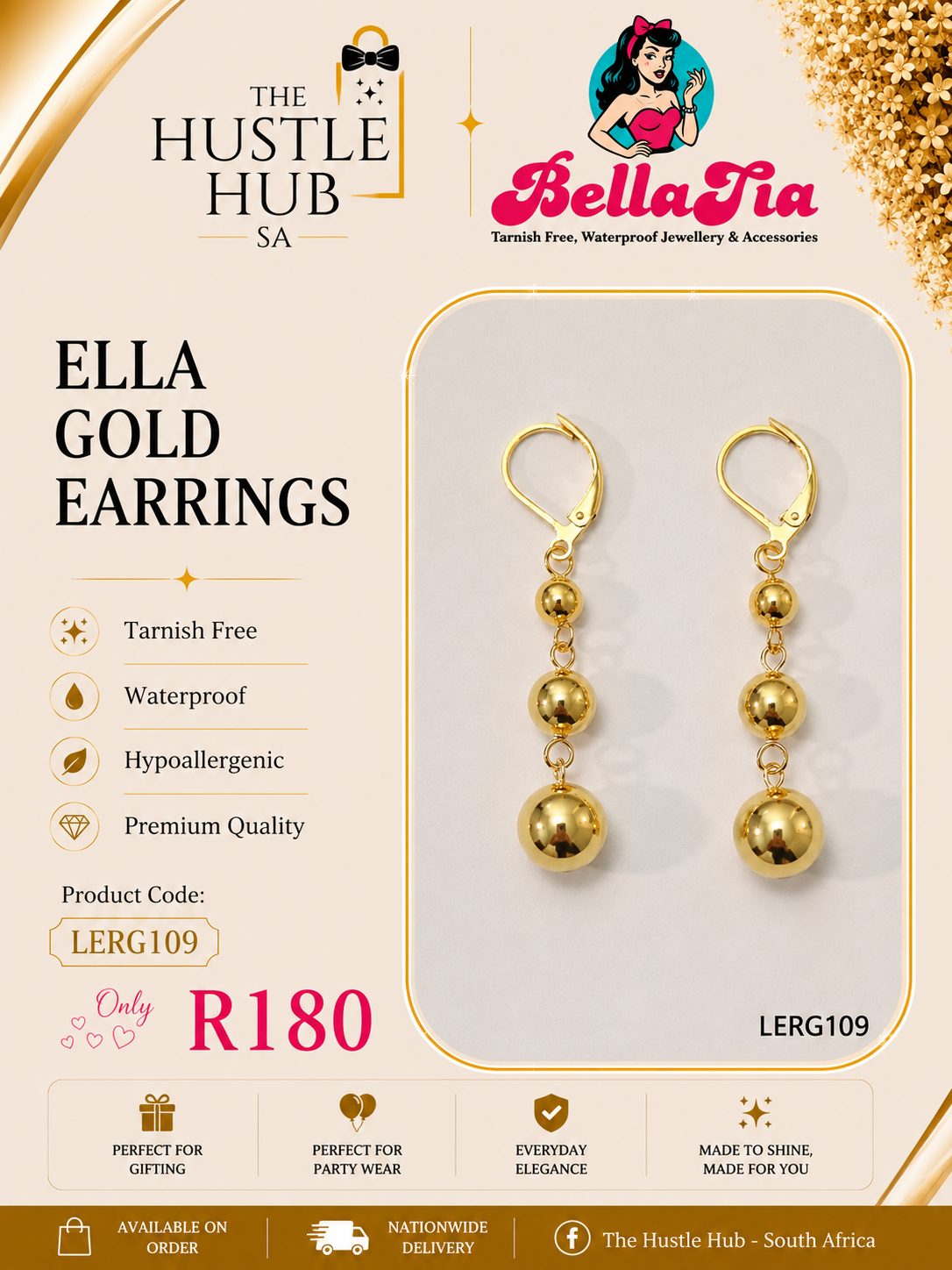 Ella Gold Earrings