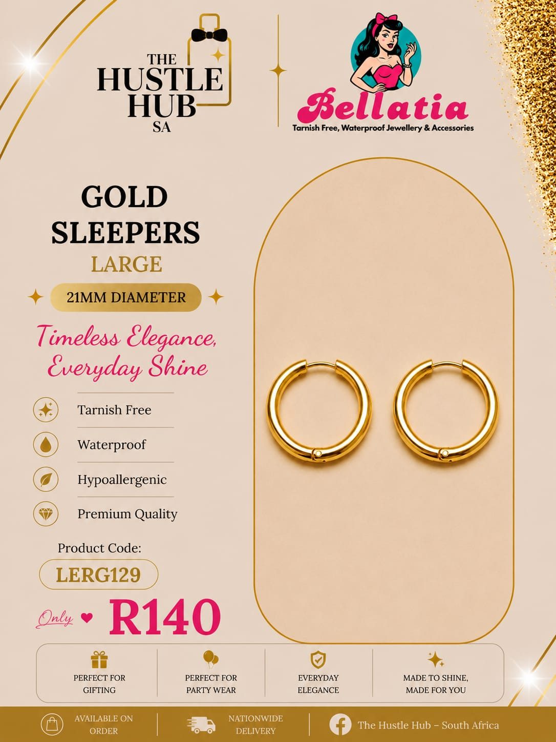 Gold Sleepers — Large