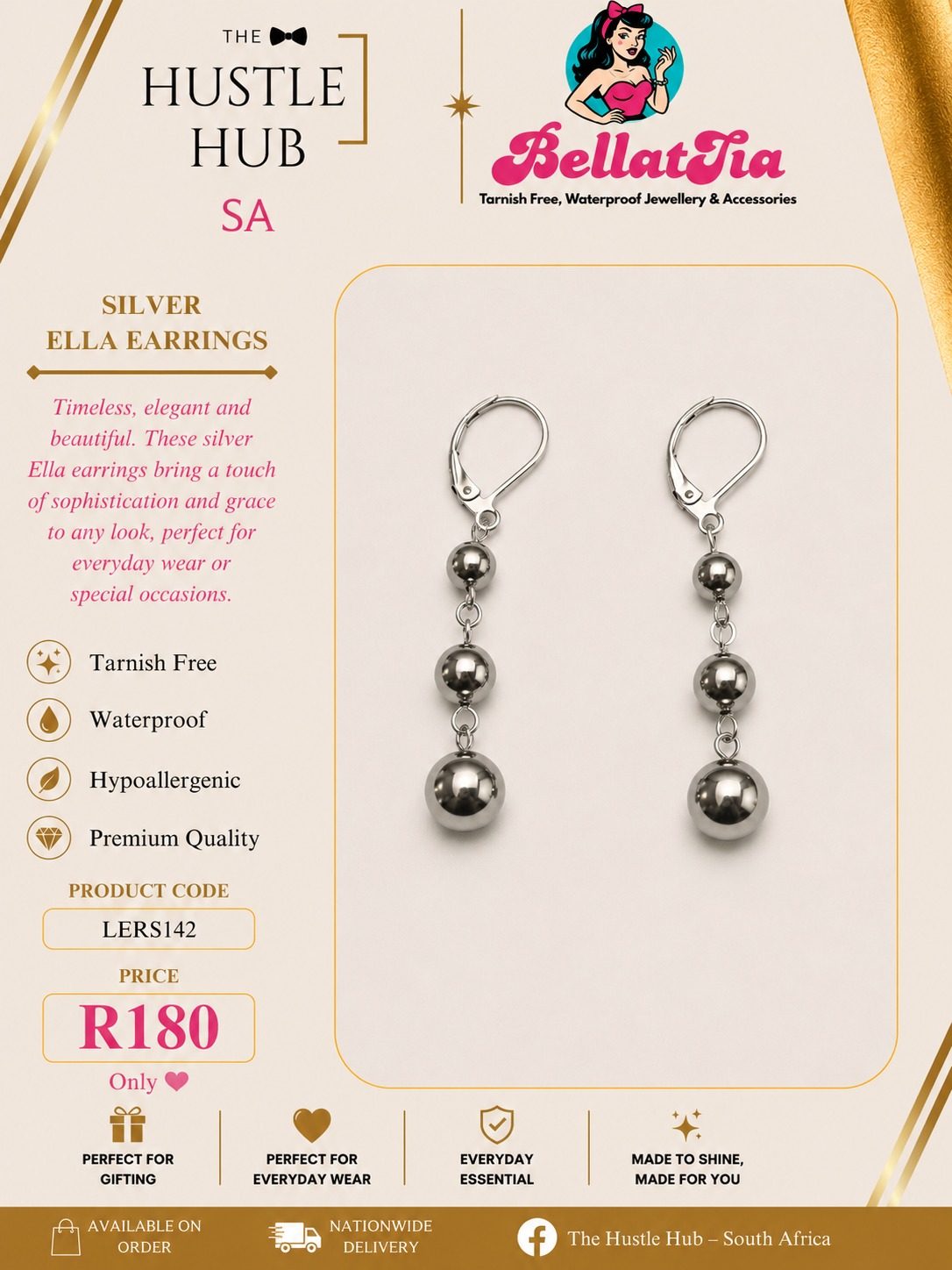 Silver Ella Earrings