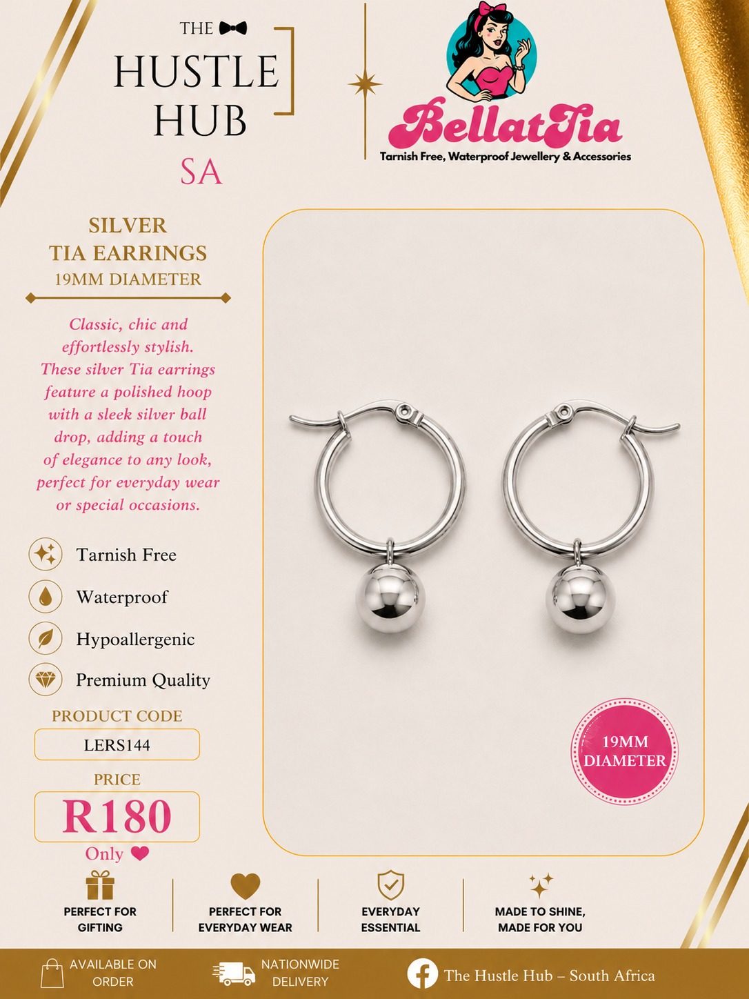Silver Tia Earrings