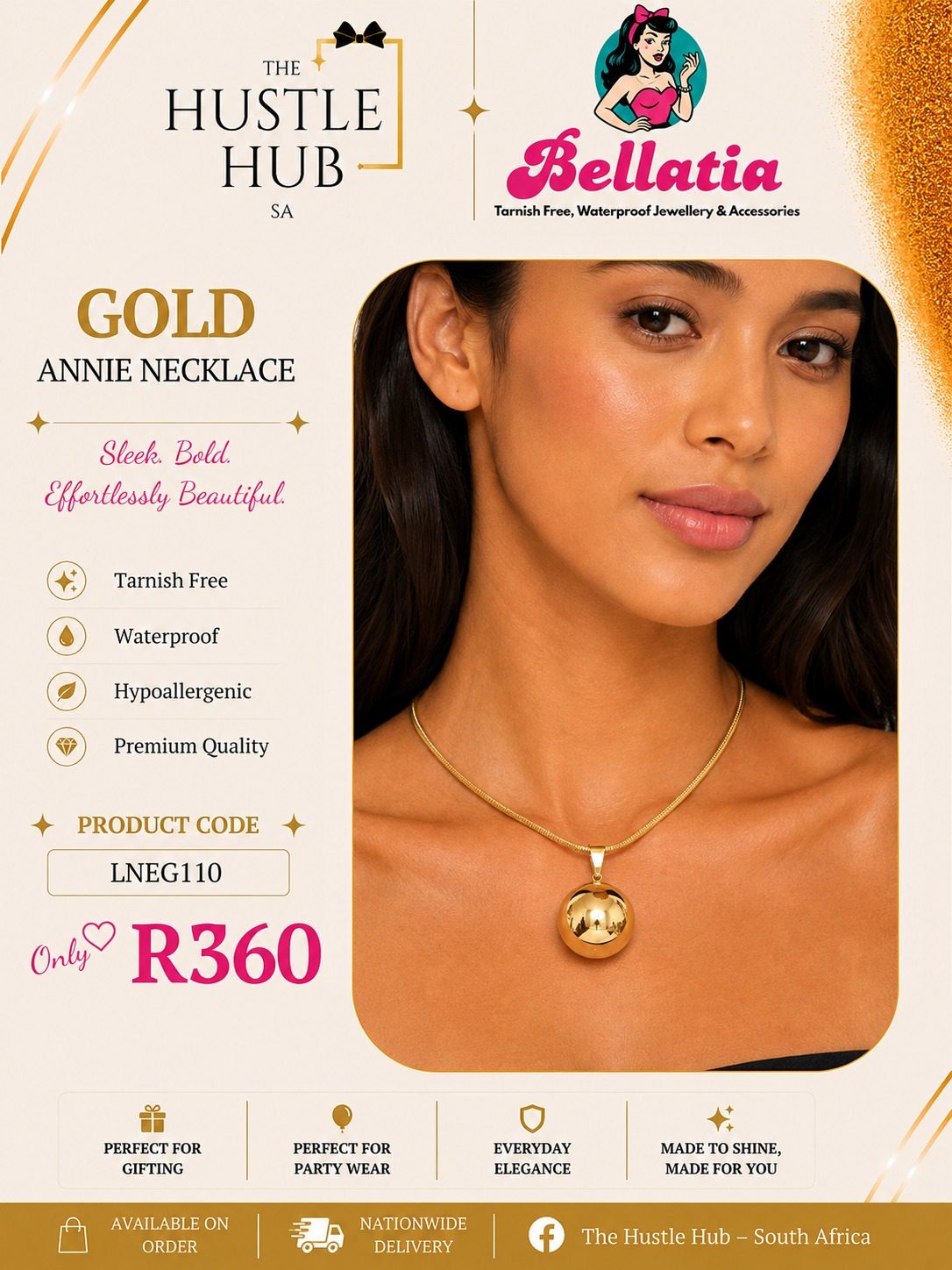 Gold Annie Necklace