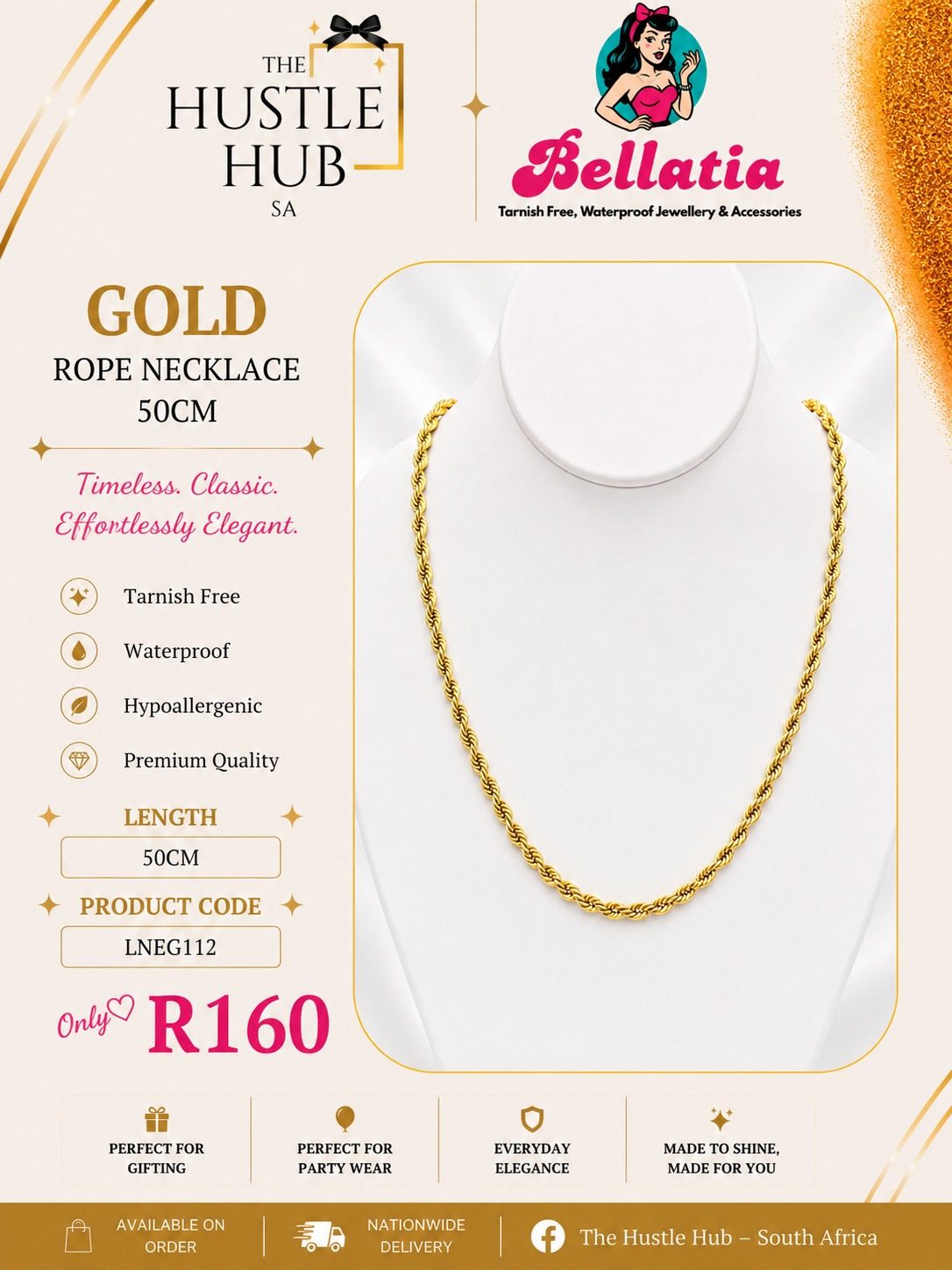 Gold Rope Necklace