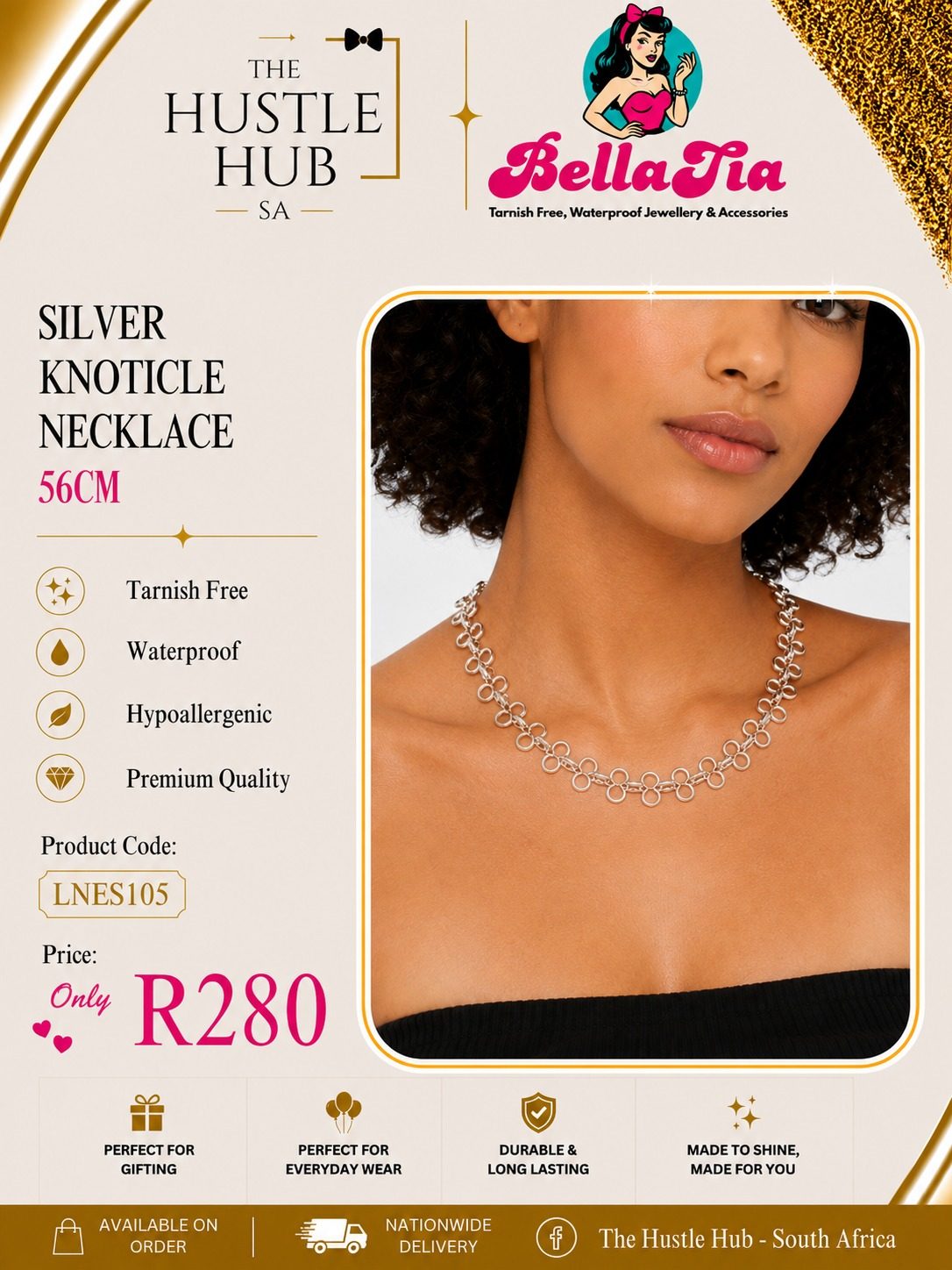 Silver Knoticle Necklace