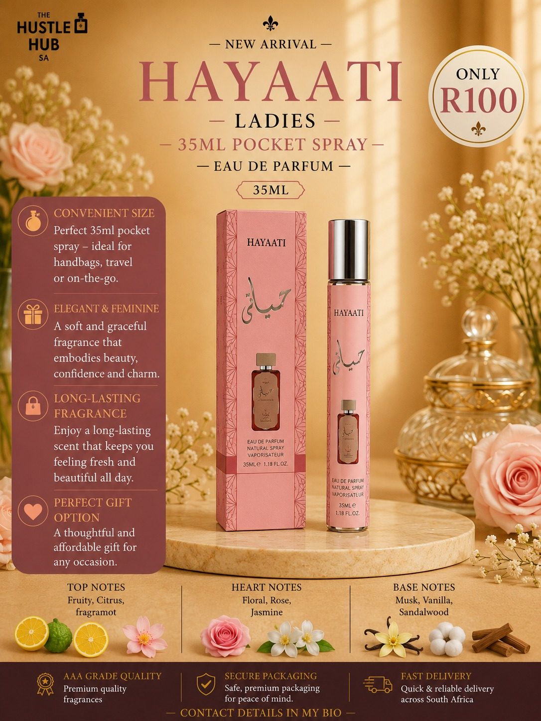Hayaati Ladies Pocket Spray