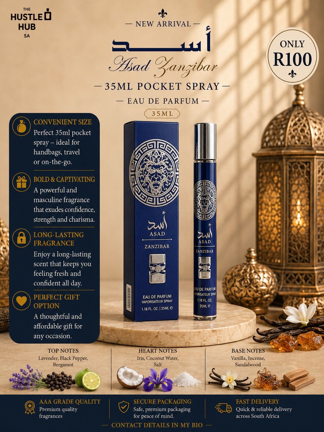 Asad Zanzibar Pocket Spray