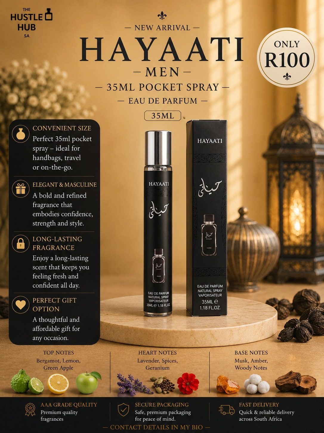 Hayaati Men Pocket Spray