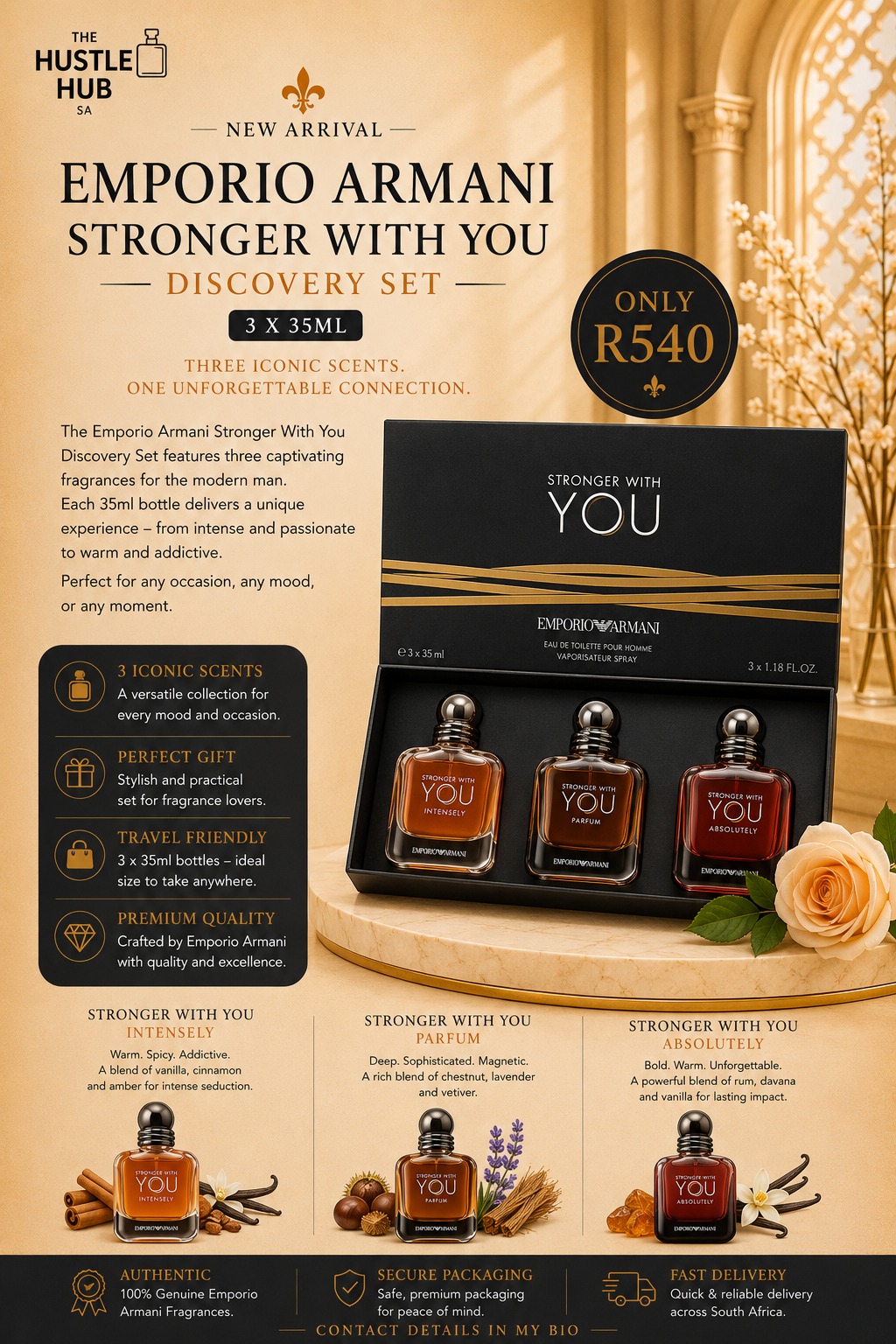 Emporio Armani Stronger With You Discovery Set 3x35ml