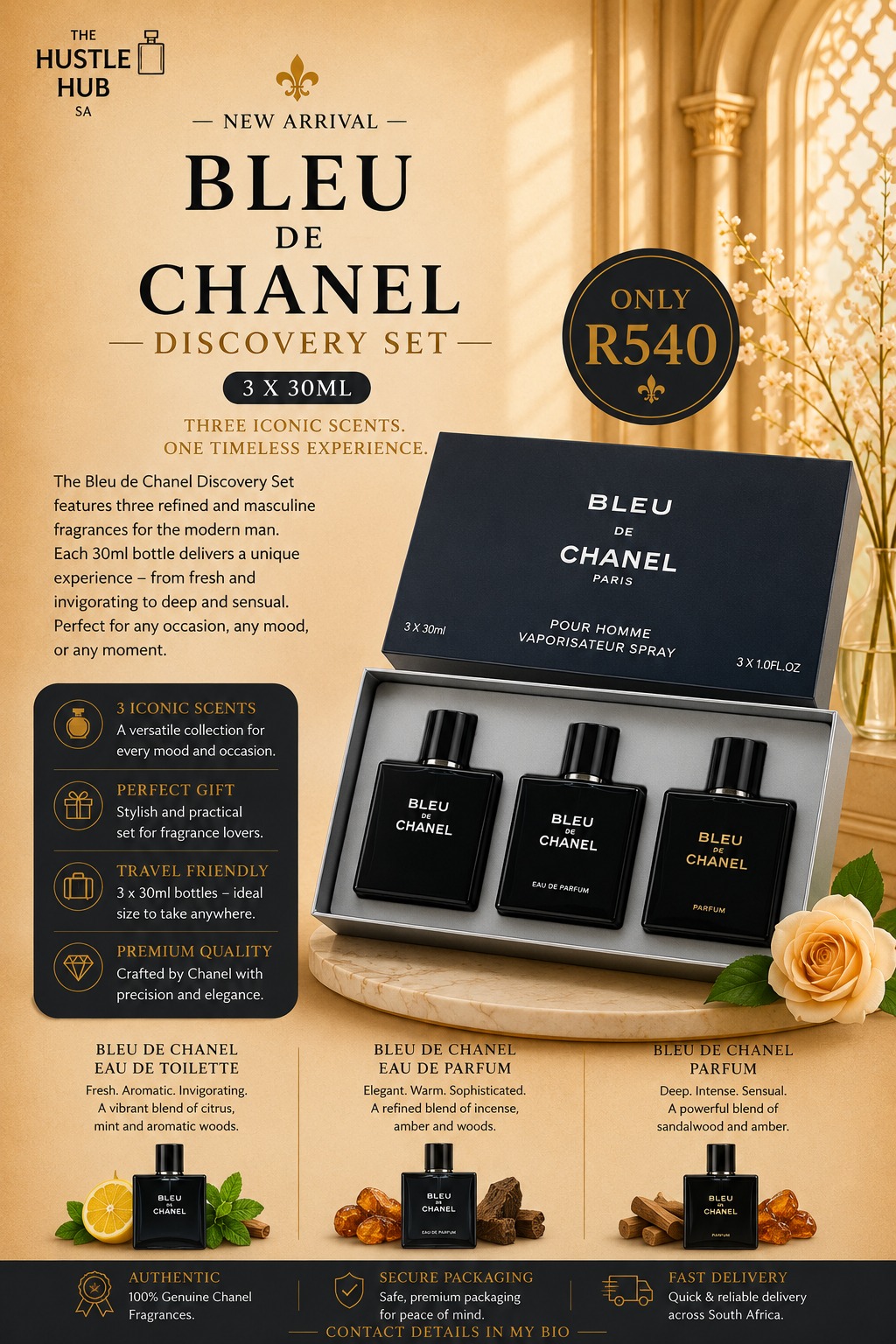 Bleu de Chanel Discovery Set 3x30ml