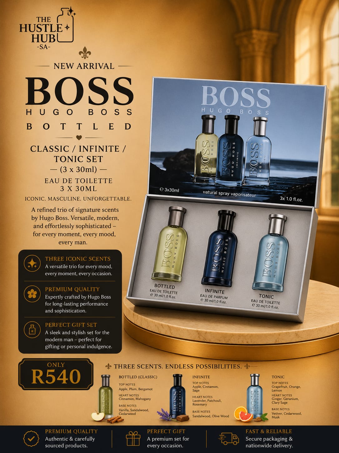 Hugo Boss Bottled Classic Infinite Tonic Set 3x30ml