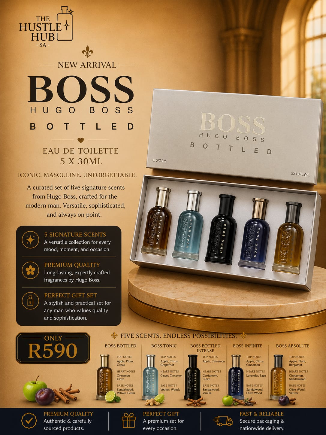 Hugo Boss Bottled 5 Signature Scents 5x30ml