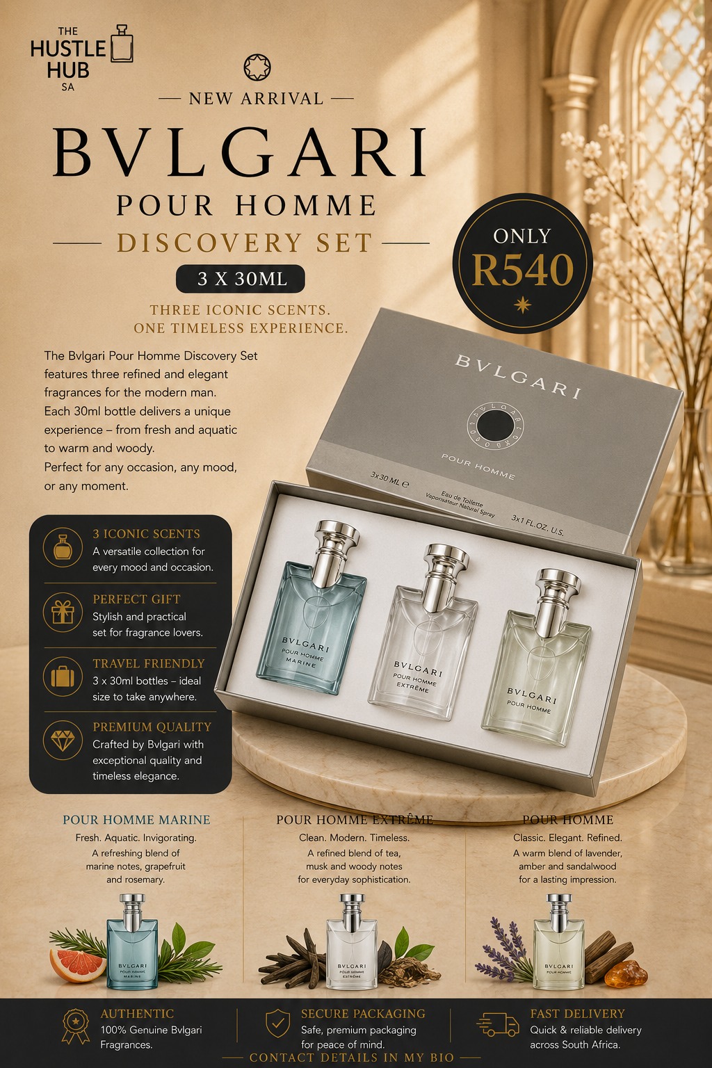 Bvlgari Pour Homme Discovery Set 3x30ml
