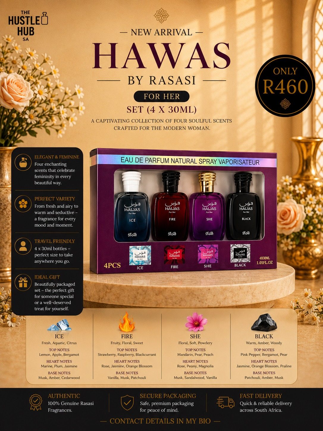 Hawas For Her by Rasasi Gift Set