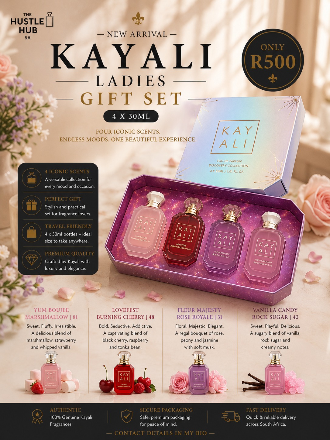 Kayali Ladies Gift Set 4x30ml Set D