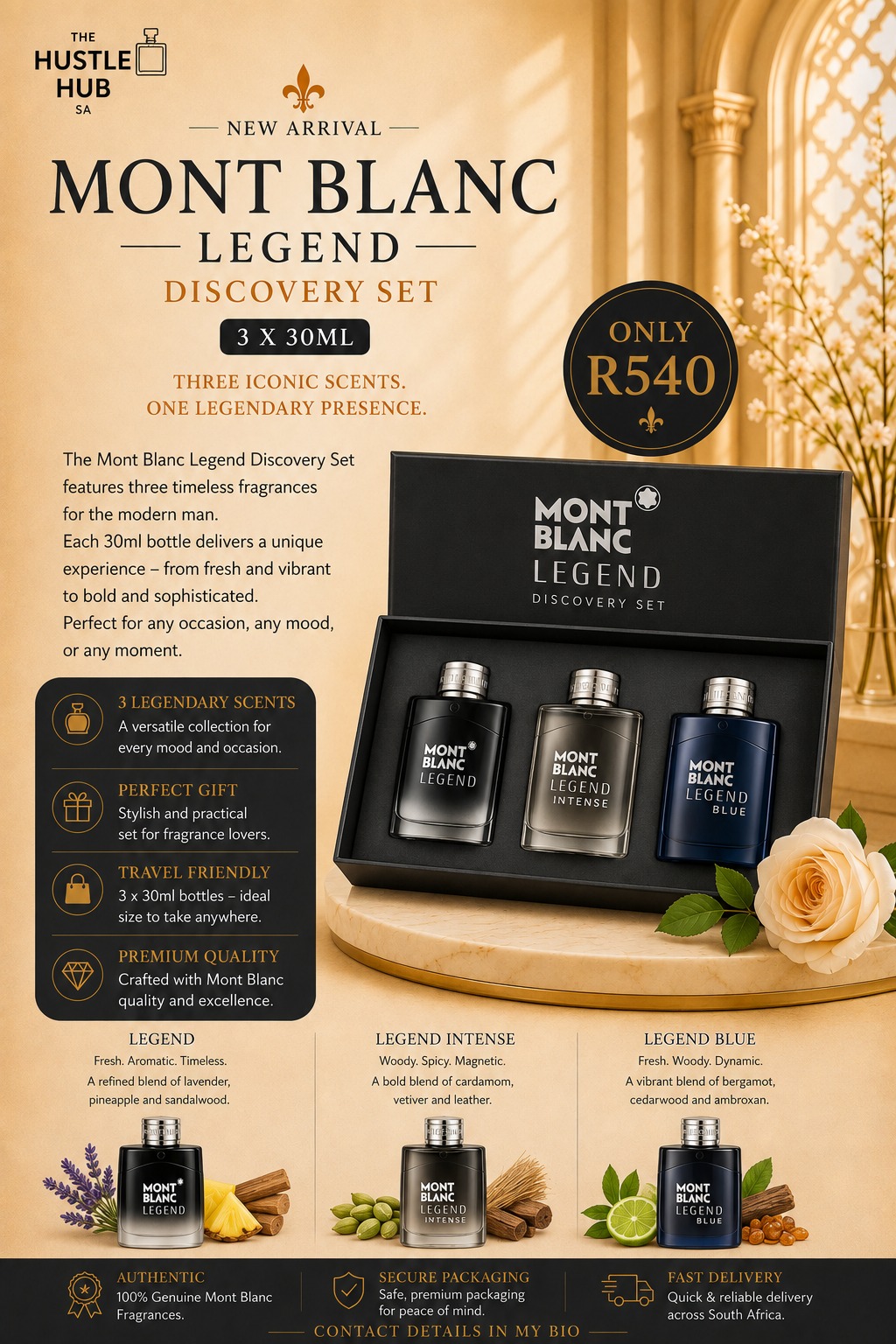 Mont Blanc Legend Discovery Set 3x30ml