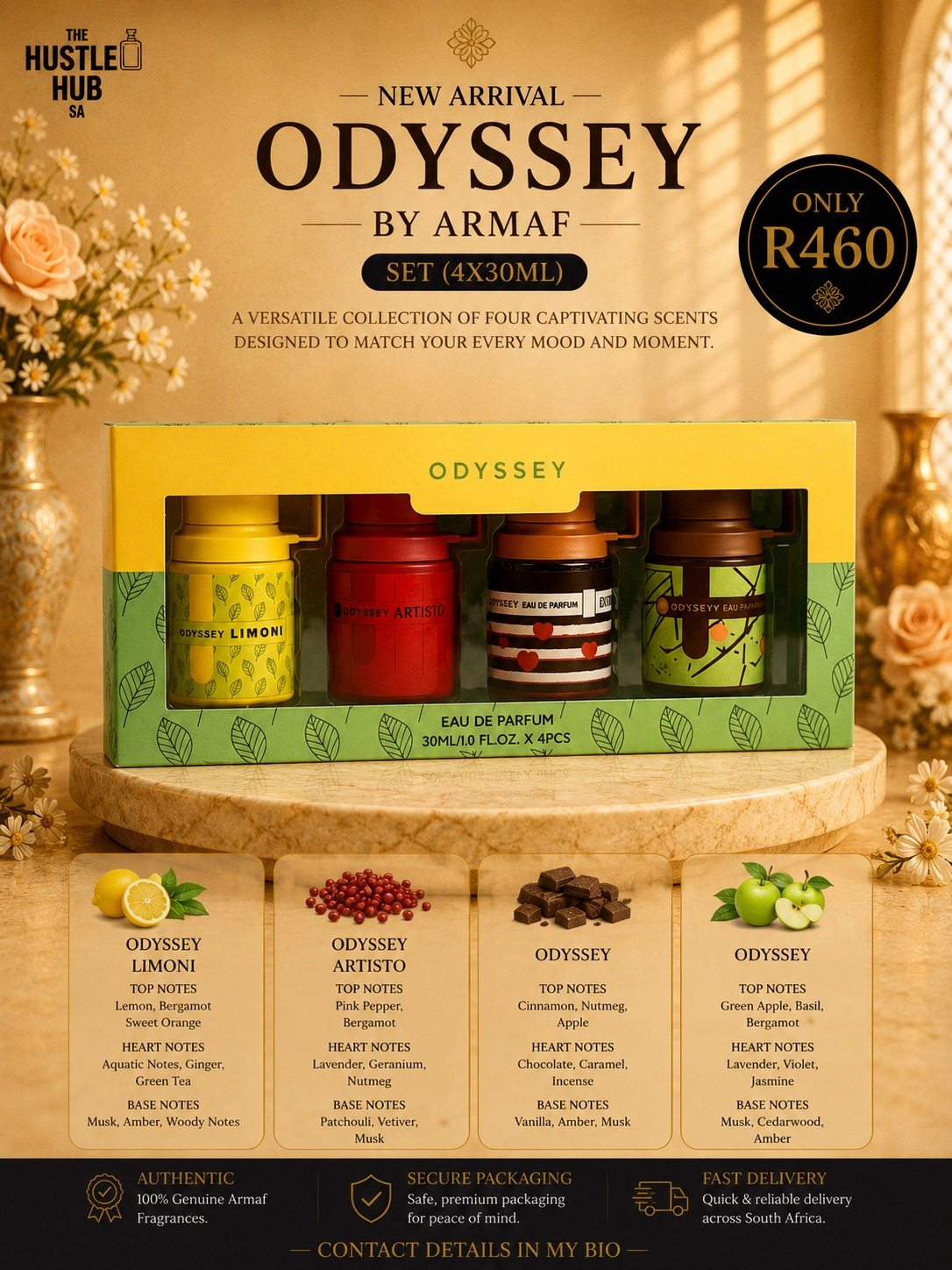 Odyssey by Armaf Gift Set — Green/Yellow Box