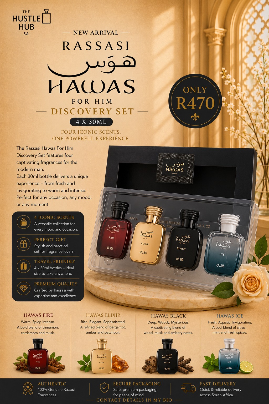 Rassasi Hawas For Him Discovery Set 4x30ml