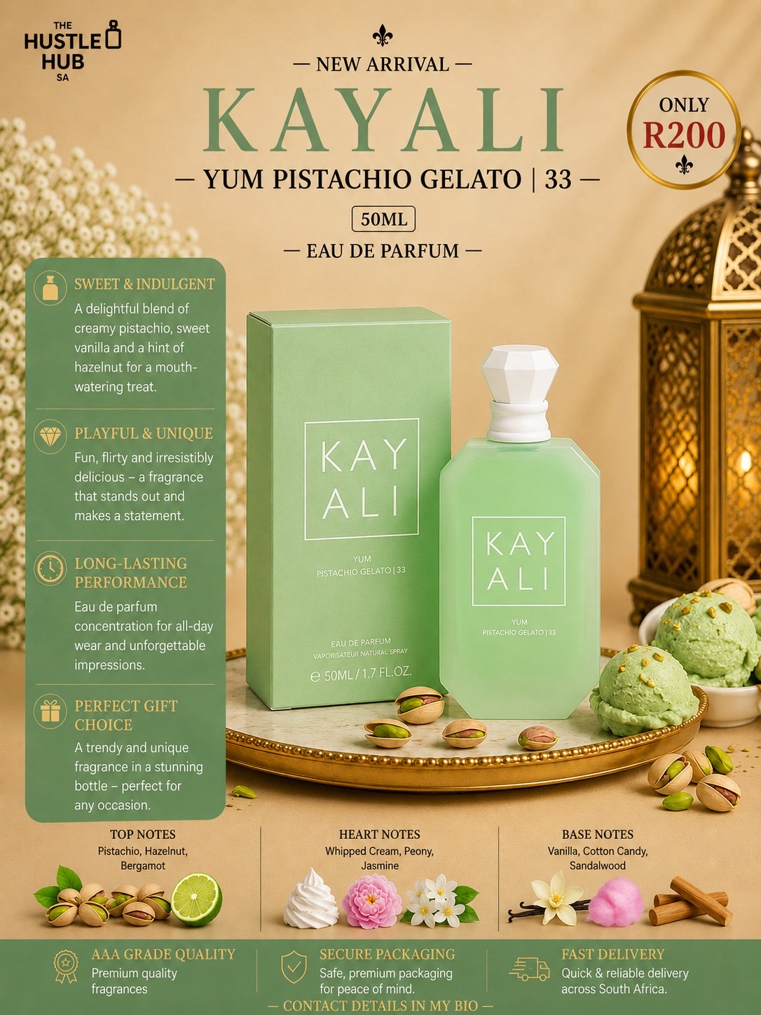 Kayali Yum Pistachio Gelato | 33 50ml