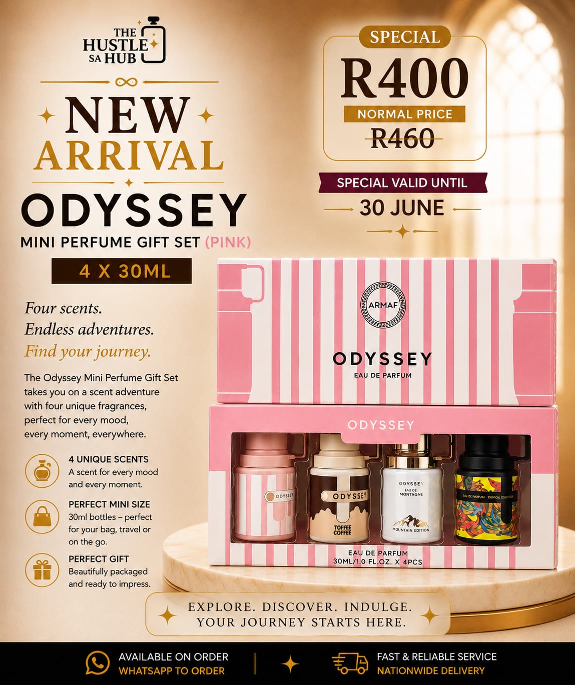 Odyssey Mini Gift Set Pink