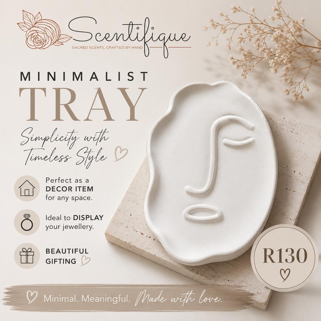 Abstract Face Tray