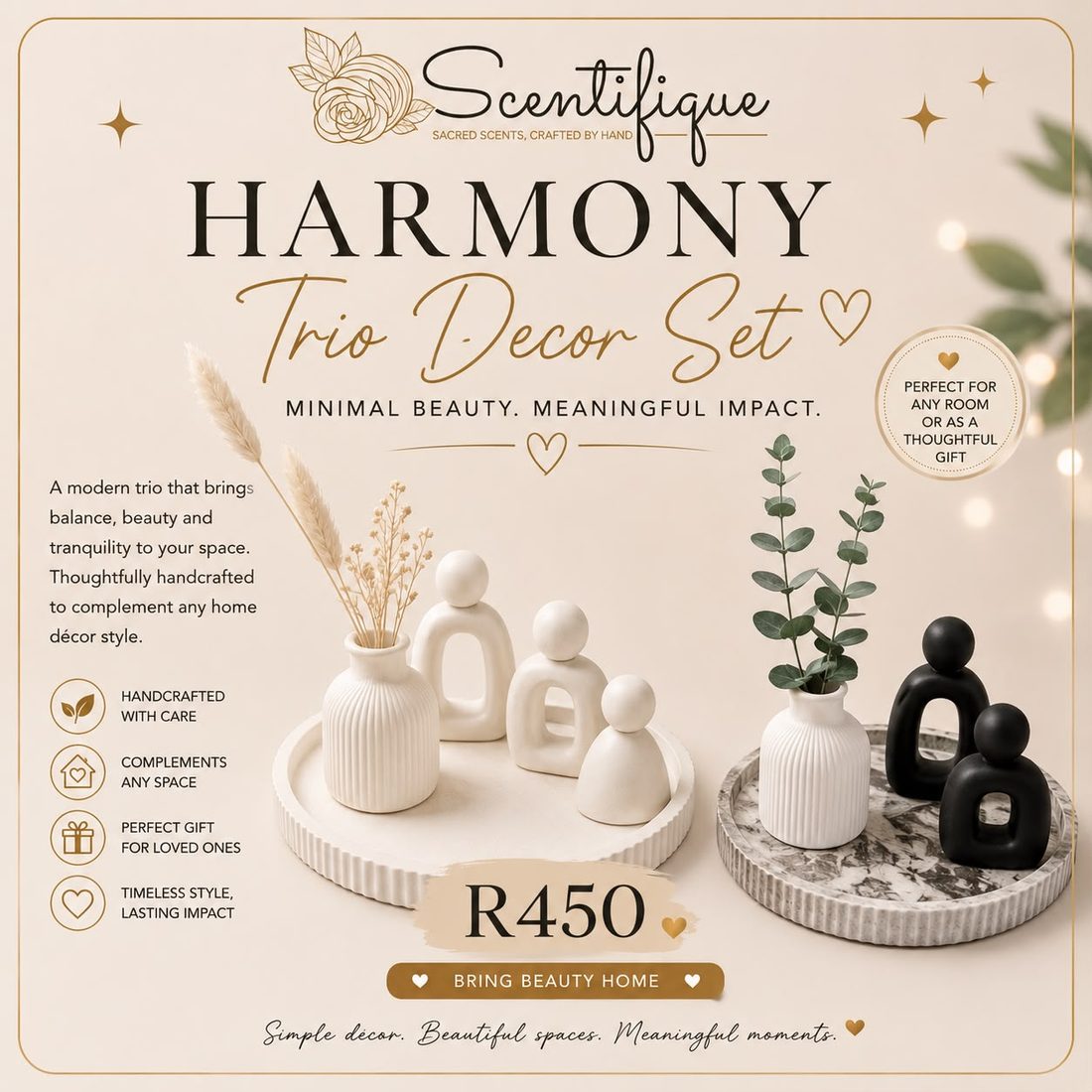 Harmony Trio Decor Set