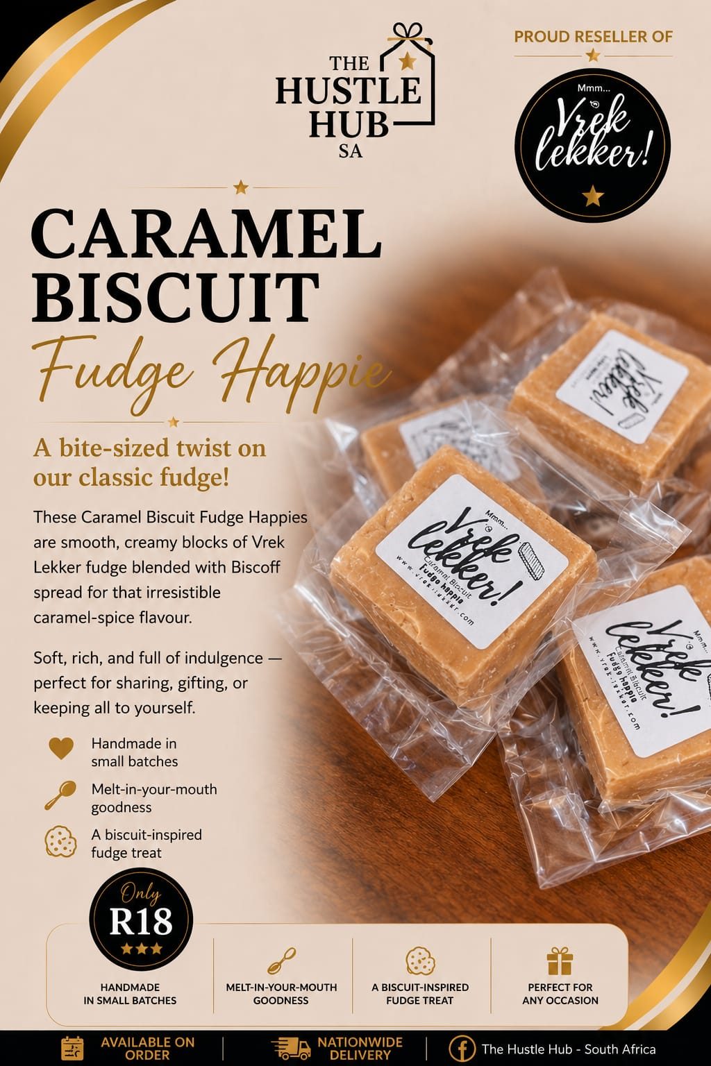 Caramel Biscuit Fudge Happie