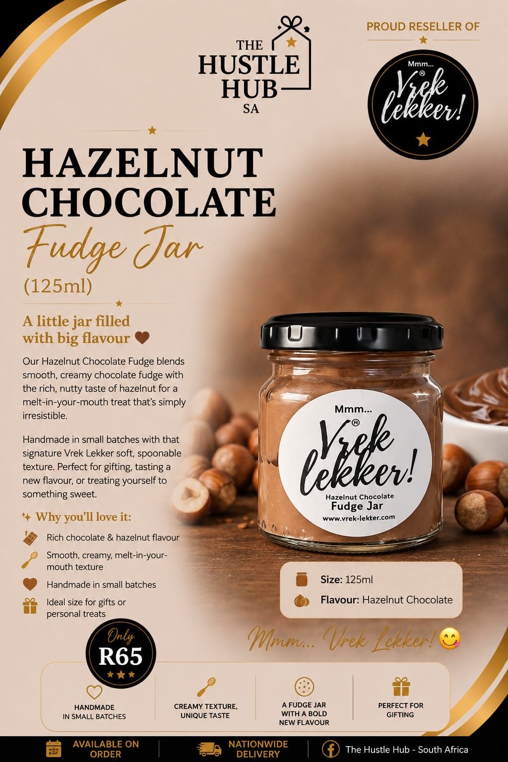 Hazelnut Chocolate Fudge Jar