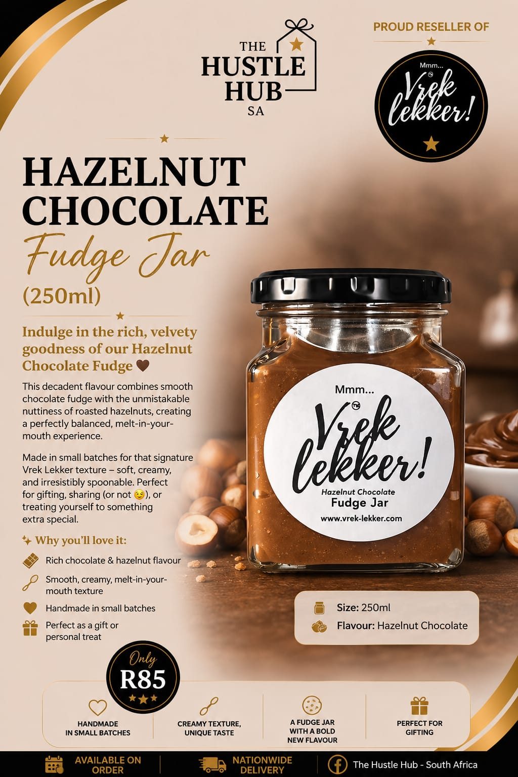 Hazelnut Chocolate Fudge Jar